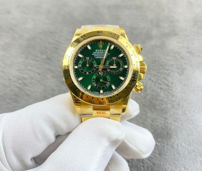 ROLEX Daytona Replica with Green Dial 40MM Sapphire Glass 4130 Movement Green Watch